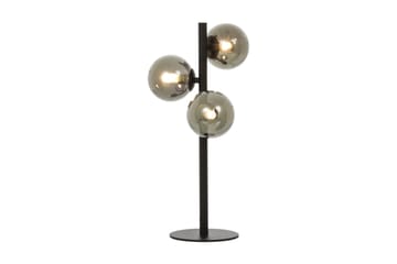 MOLEKYL bordlampa 3a, svart/rök