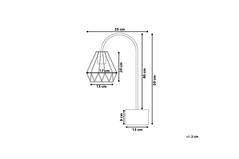 MOONI Bordslampa 35 cm - Sängbordslampa - Sovrumslampa - Fönsterlampa på fot - Bordslampor & bordsbelysning