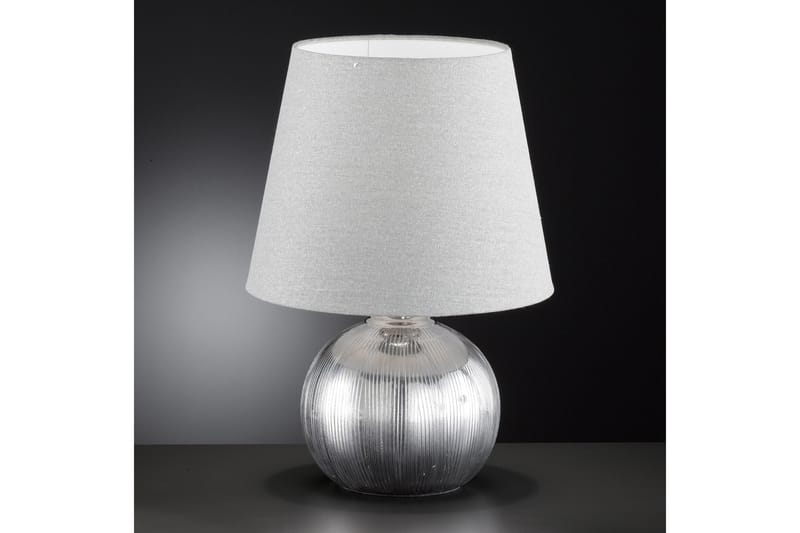 NOVELIA Bordslampa 43 cm Silver - Sovrumslampa - Bordslampor & bordsbelysning