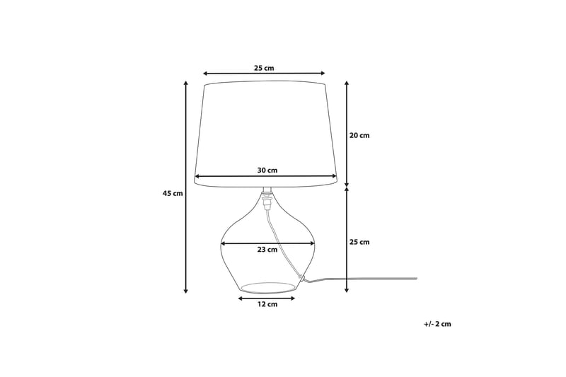 Osum Bordslampa 25 cm - Transparent - Belysning - Inomhusbelysning & lampor - Bordslampor & bordsbelysning