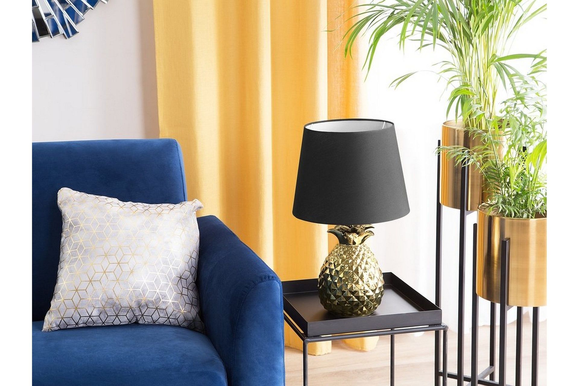 Pineapple Bordslampa 32 cm - Guld