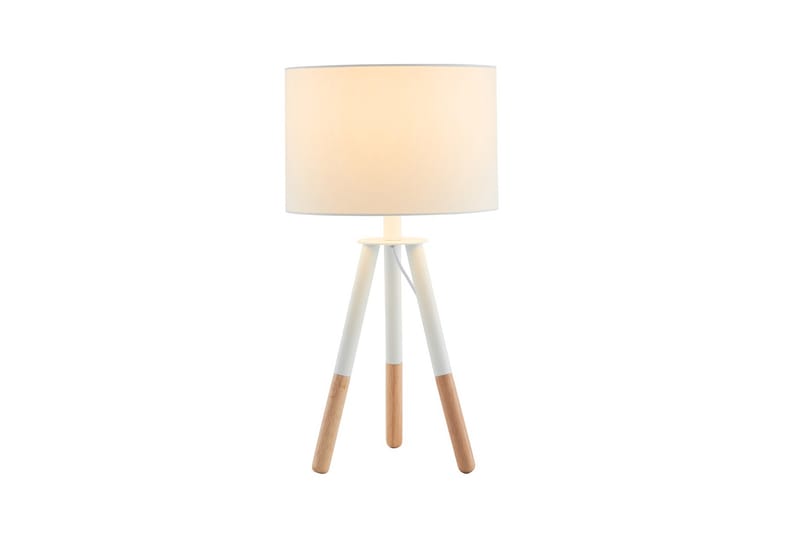 REGNA Bordslampa Vit/Natur - Bordslampor & bordsbelysning - Sängbordslampa - Fönsterlampa på fot - Sovrumslampa