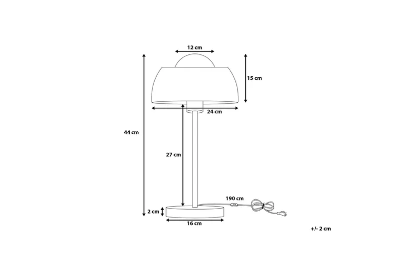 Senette Bordslampa 24 cm - Silver - Belysning - Inomhusbelysning & lampor - Bordslampor & bordsbelysning