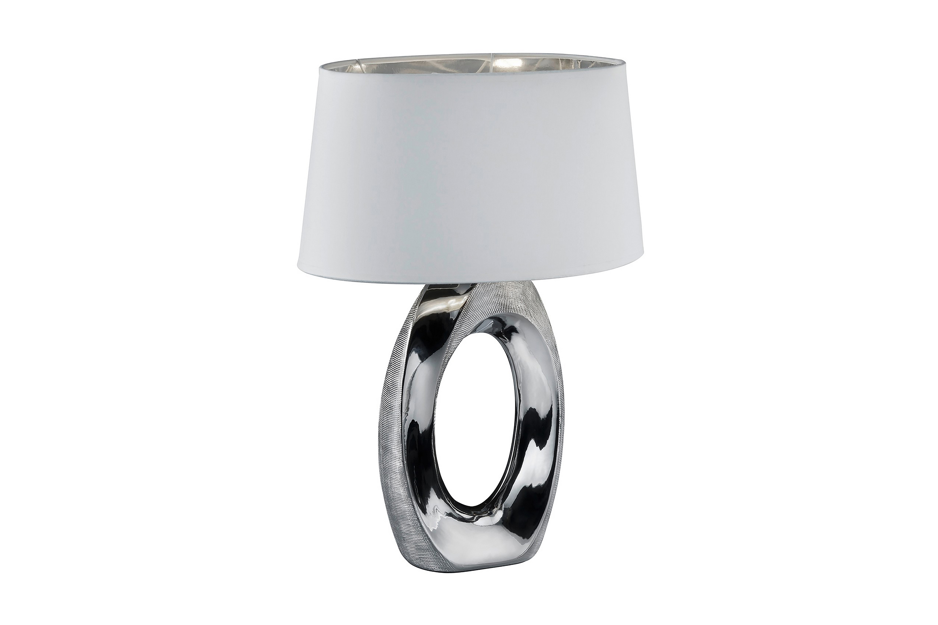 TABA Bordslampa Silver/Vit - Silver/Vit