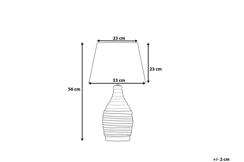 TORMES Bordslampa 33 cm - Sängbordslampa - Sovrumslampa - Fönsterlampa på fot - Bordslampor & bordsbelysning