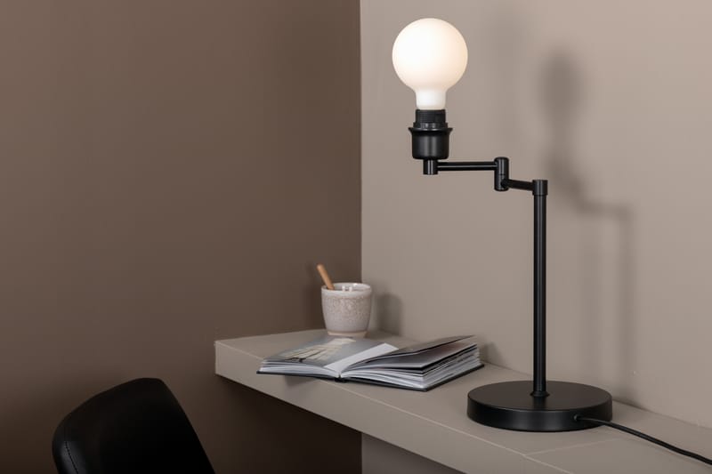 VIRRON Bordslampa Svart - Sängbordslampa - Sovrumslampa - Fönsterlampa på fot - Bordslampor & bordsbelysning