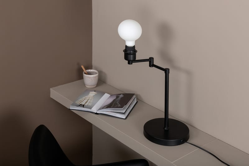 VIRRON Bordslampa Svart - Sängbordslampa - Sovrumslampa - Fönsterlampa på fot - Bordslampor & bordsbelysning