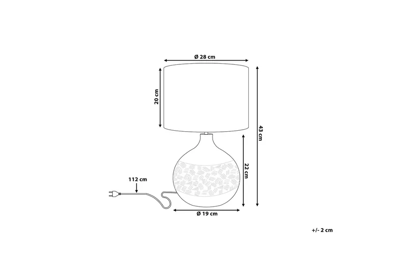 Yakima Bordslampa 28 cm - Grå - Belysning - Inomhusbelysning & lampor - Bordslampor & bordsbelysning