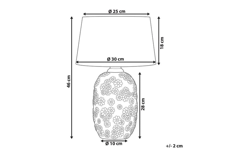 Bracto Bordslampa 46 cm E27 - Grå/Ljusbeige - Belysning - Inomhusbelysning & lampor - Sänglampa - Sängbordslampa
