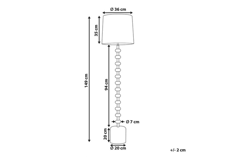 Cresel Golvlampa 160 cm - Off White - Belysning - Inomhusbelysning & lampor - Golvlampor & golvbelysning