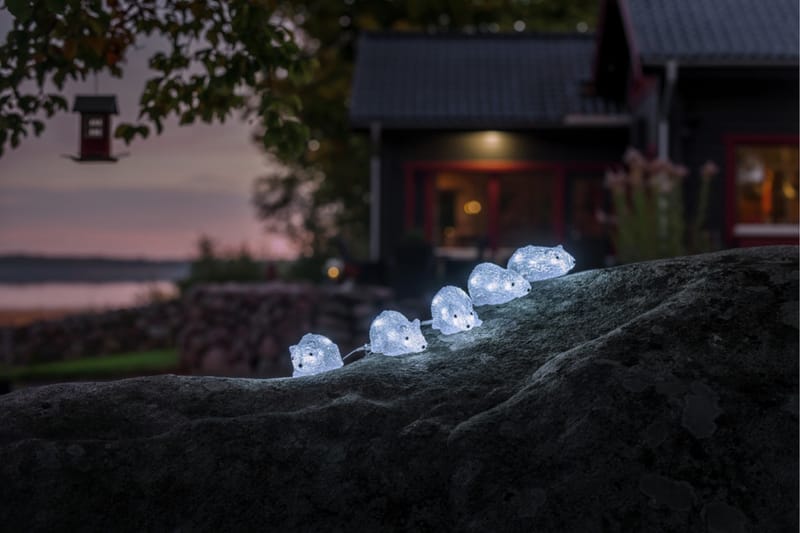 Konstsmide Möss akryl 5st LED Transparent - Konstsmide - Dekorationsbelysning djur & figurer