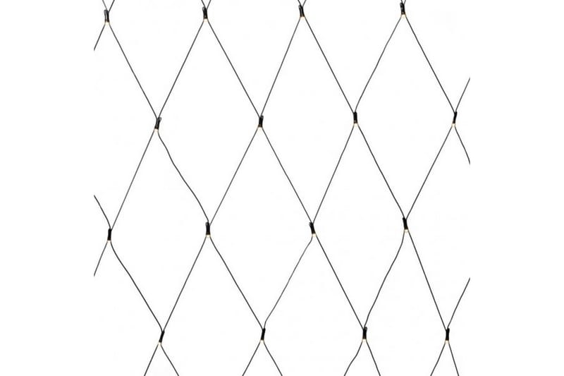 Konstsmide Nät 64 LED 2x2m frostad Svart - Konstsmide - Ljusnät