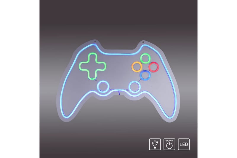 Neon-Gamer Just Light Dekorationslampa - Multicolored - Belysning - Inomhusbelysning & lampor - Dekorationsbelysning - Ljusnät