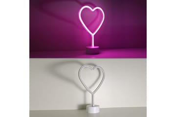 Neon-Hjärta Just Light Dekorationslampa - Pink - Belysning - Inomhusbelysning & lampor - Dekorationsbelysning - Ljusnät