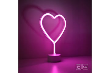 Neon-Hjärta Just Light Dekorationslampa - Pink - Belysning - Inomhusbelysning & lampor - Dekorationsbelysning - Ljusnät