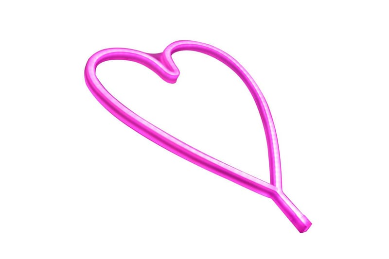 Neon-Hjärta Just Light Dekorationslampa - Pink - Belysning - Inomhusbelysning & lampor - Dekorationsbelysning - Ljusnät