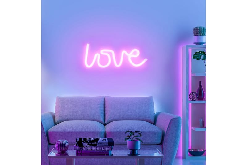 Neon-Kärlek Just Light Dekorationslampa - Pink - Belysning - Inomhusbelysning & lampor - Dekorationsbelysning - Ljusnät