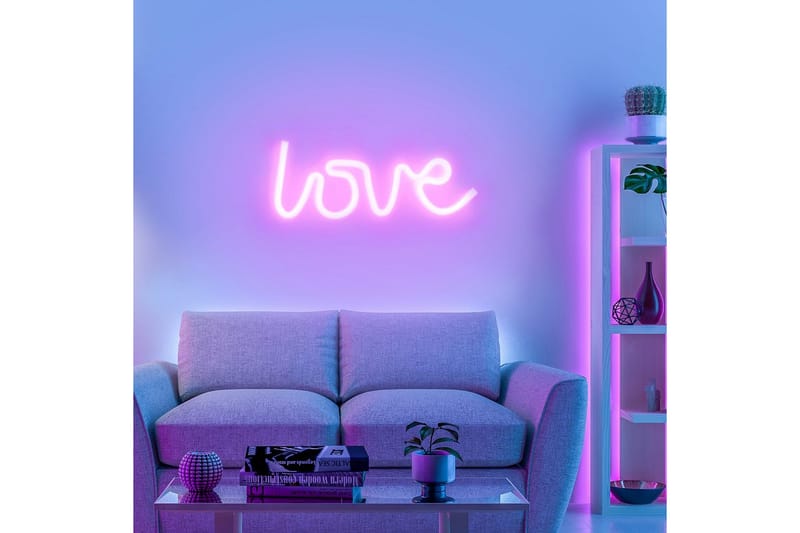 Neon-Kärlek Just Light Dekorationslampa - Pink - Belysning - Inomhusbelysning & lampor - Dekorationsbelysning - Ljusnät