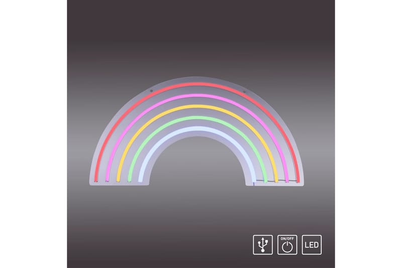 Neon-Regnbåge Just Light Dekorationslampa - Multicolored - Belysning - Inomhusbelysning & lampor - Dekorationsbelysning - Ljusnät