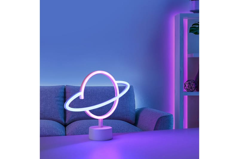 Neon-Saturnus Just Light Dekorationslampa - Multicolored - Belysning - Inomhusbelysning & lampor - Dekorationsbelysning - Dekorationsbelysning djur & figurer