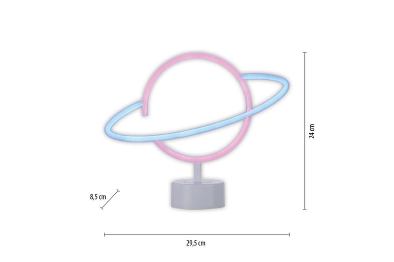 Neon-Saturnus Just Light Dekorationslampa - Multicolored - Belysning - Inomhusbelysning & lampor - Dekorationsbelysning - Dekorationsbelysning djur & figurer