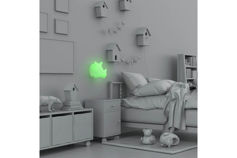 Vägg Nattlampa Mobility On Board Noshörning Multicolor - Multifärgad - Belysning - Inomhusbelysning & lampor - Dekorationsbelysning - Dekorationsbelysning djur & figurer