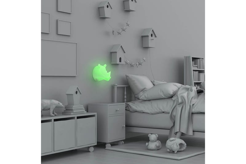 Vägg Nattlampa Mobility On Board Noshörning Multicolor - Multifärgad - Belysning - Inomhusbelysning & lampor - Dekorationsbelysning - Dekorationsbelysning djur & figurer