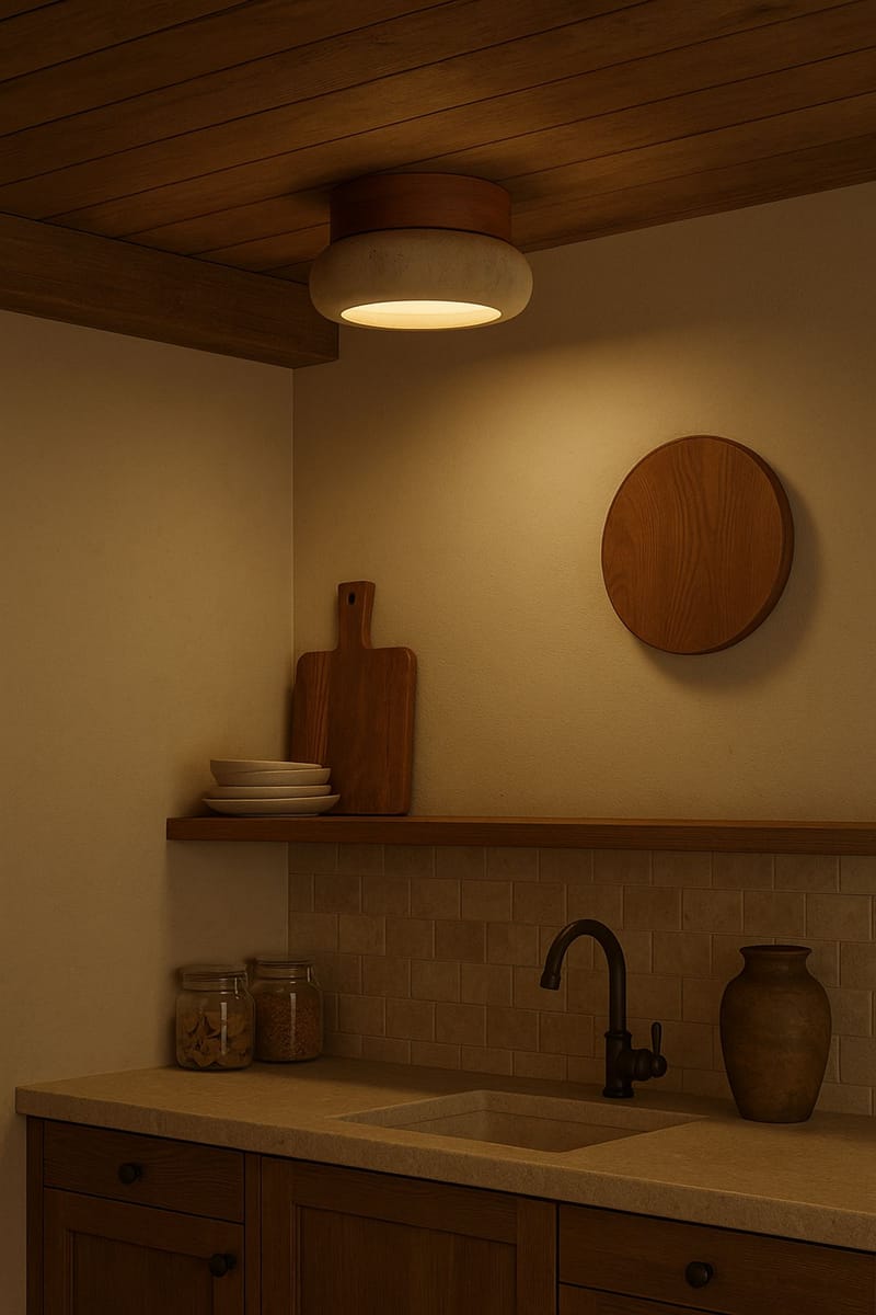 Eryvin Vägglampa 15 cm Rund - Ek Beige - Belysning - Inomhusbelysning & lampor - Vägglampor & väggbelysning