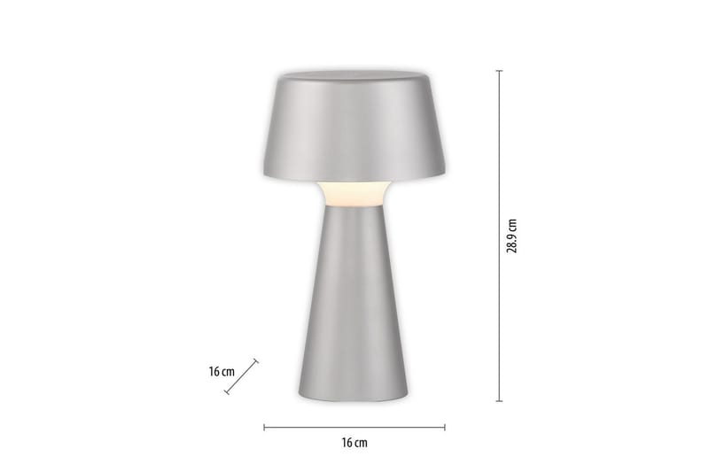 Abera Just Light Bordslampa - Silver - Belysning - Inomhusbelysning & lampor - Fönsterlampor & fönsterbelysning - Fönsterlampa på fot