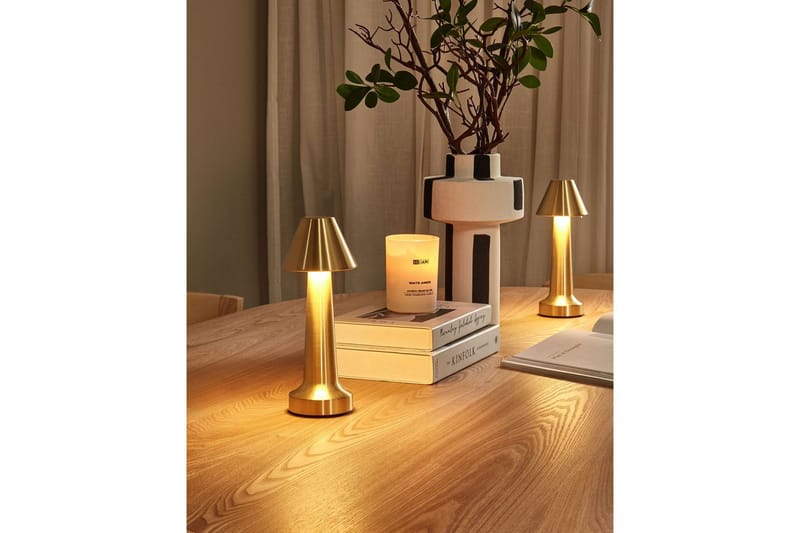 Adasi LED Bordslampa 2 st 24 cm - Guld - Belysning - Inomhusbelysning & lampor - Fönsterlampor & fönsterbelysning - Fönsterlampa på fot