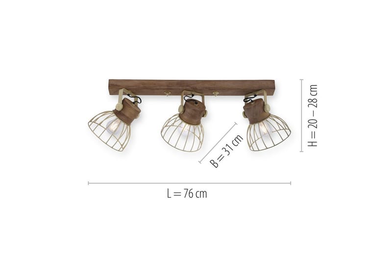 Alami Just Light Vägg/taklampa - Brass - Belysning - Inomhusbelysning & lampor - Fönsterlampor & fönsterbelysning - Fönsterlampa hängande