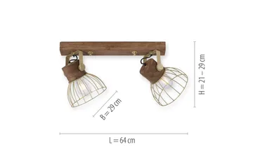 Alami Just Light Vägg/taklampa - Brass - Belysning - Inomhusbelysning & lampor - Fönsterlampor & fönsterbelysning - Fönsterlampa hängande