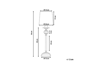 Ardeena Bordslampa 56 cm E14 - Silver/Svart - Belysning - Inomhusbelysning & lampor - Fönsterlampor & fönsterbelysning - Fönsterlampa på fot