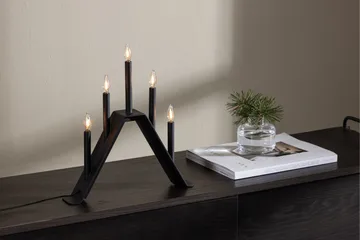 Åre Adventsljusstake 36 cm - Svart - Belysning - Inomhusbelysning & lampor - Fönsterlampor & fönsterbelysning - Fönsterlampa på fot