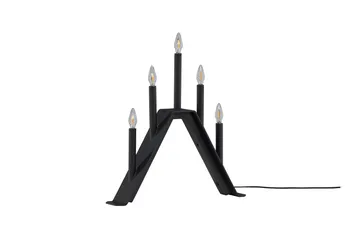 Åre Adventsljusstake 36 cm - Svart - Belysning - Inomhusbelysning & lampor - Fönsterlampor & fönsterbelysning - Fönsterlampa på fot