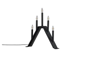Åre Adventsljusstake 36 cm - Svart - Belysning - Inomhusbelysning & lampor - Fönsterlampor & fönsterbelysning - Fönsterlampa på fot