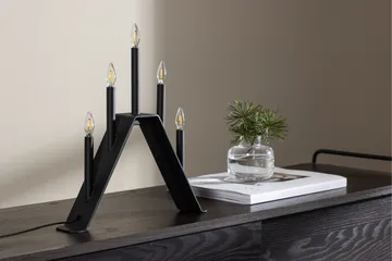 Åre Adventsljusstake 36 cm - Svart - Belysning - Inomhusbelysning & lampor - Fönsterlampor & fönsterbelysning - Fönsterlampa på fot