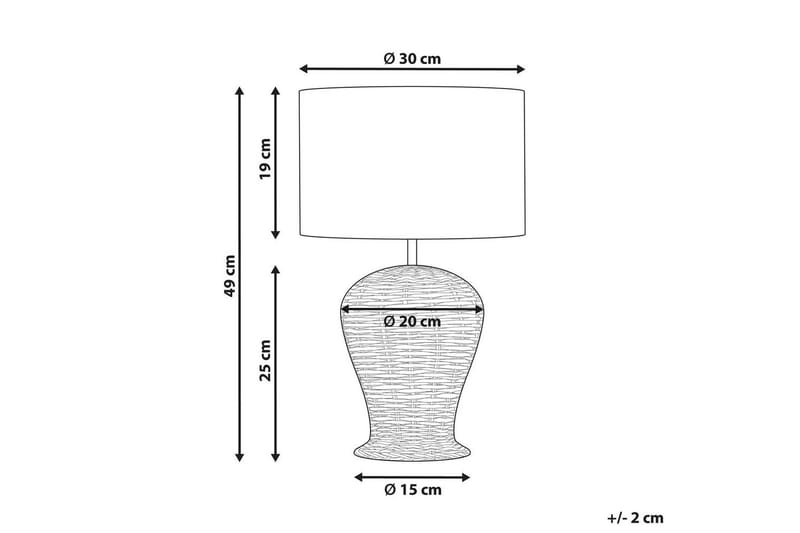 Astroni Bordslampa 49 cm E27 - Natur/Off White - Belysning - Inomhusbelysning & lampor - Fönsterlampor & fönsterbelysning - Fönsterlampa på fot