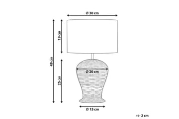 Astroni Bordslampa 49 cm E27 - Natur/Off White - Belysning - Inomhusbelysning & lampor - Fönsterlampor & fönsterbelysning - Fönsterlampa på fot