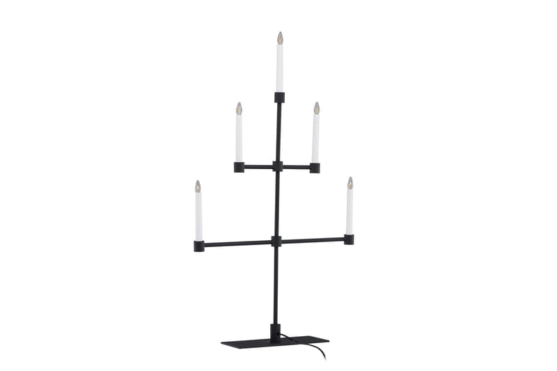 Avoriaz Adventsljusstake 92 cm Svart - Belysning - Inomhusbelysning & lampor - Fönsterlampor & fönsterbelysning - Fönsterlampa på fot