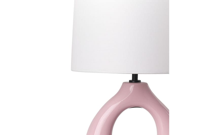Avsaki Bordslampa 43 cm E27 - Rosa/Vit - Belysning - Inomhusbelysning & lampor - Fönsterlampor & fönsterbelysning - Fönsterlampa på fot