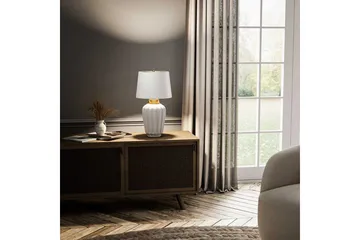 Bexley Quintiesse Bordslampa - White||Brass - Belysning - Inomhusbelysning & lampor - Fönsterlampor & fönsterbelysning - Fönsterlampa på fot