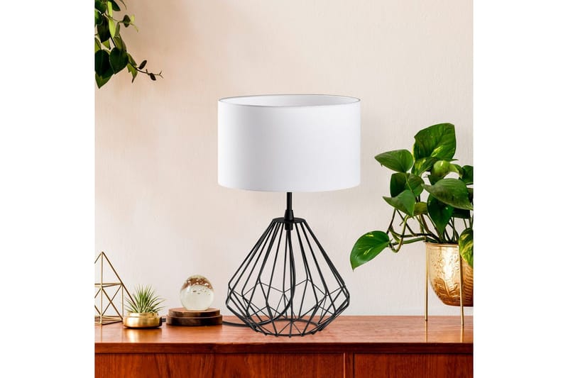 Bordslampa Almasi Vit / Svart - Vit / Svart - Belysning - Inomhusbelysning & lampor - Fönsterlampor & fönsterbelysning - Fönsterlampa på fot