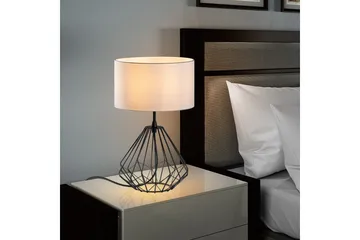 Bordslampa Almasi Vit / Svart - Vit / Svart - Belysning - Inomhusbelysning & lampor - Fönsterlampor & fönsterbelysning - Fönsterlampa på fot