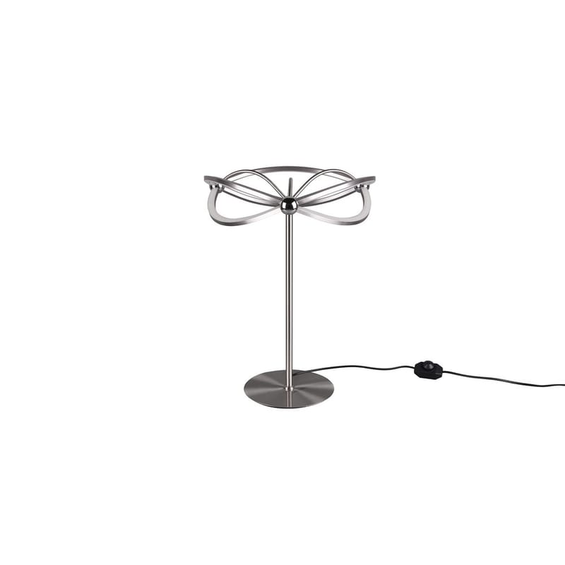 Bordslampa Charivari - Borstad stål - Belysning - Inomhusbelysning & lampor - Fönsterlampor & fönsterbelysning - Fönsterlampa på fot