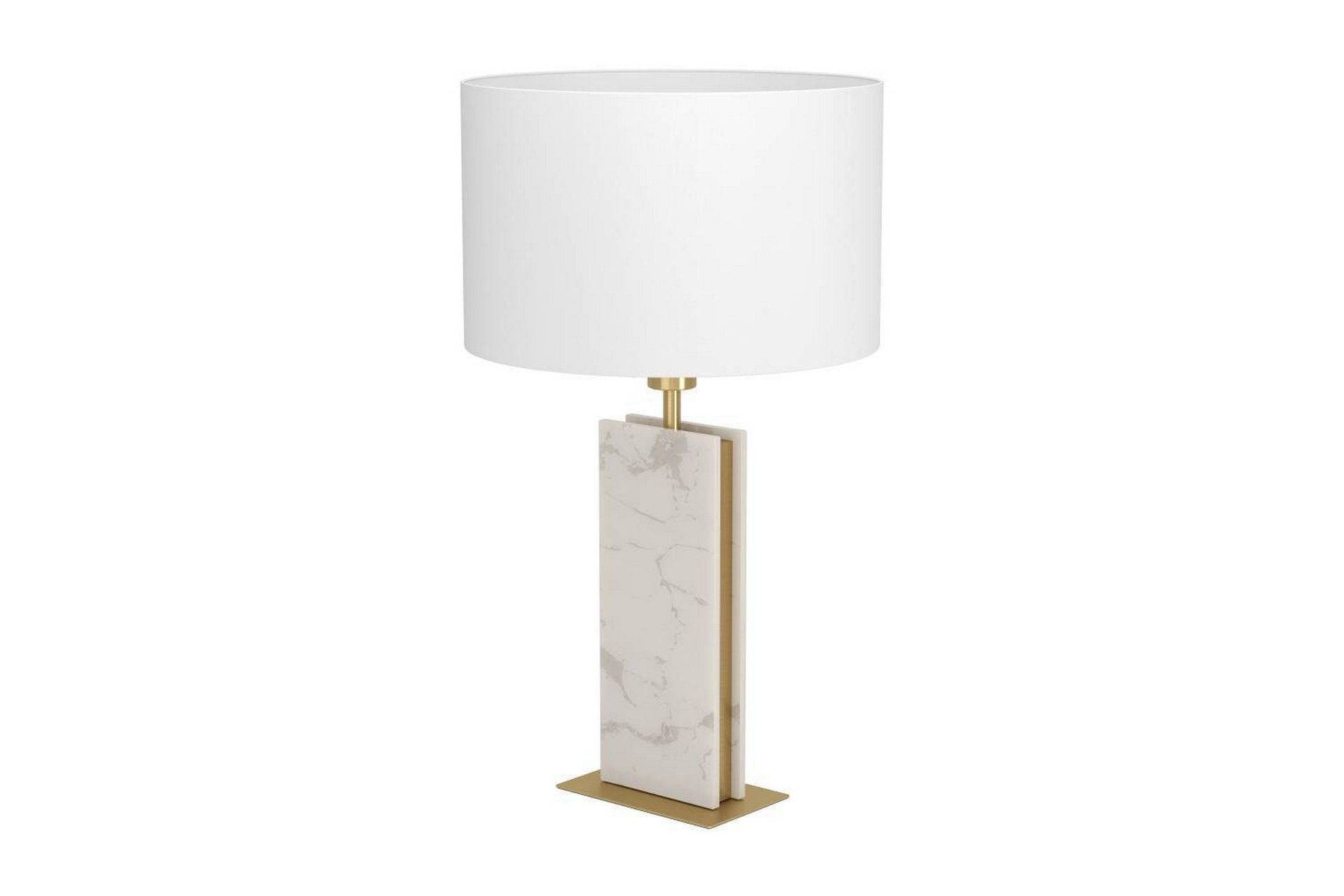 bordslampa eglo belesar mässing/vit - mässing/vit