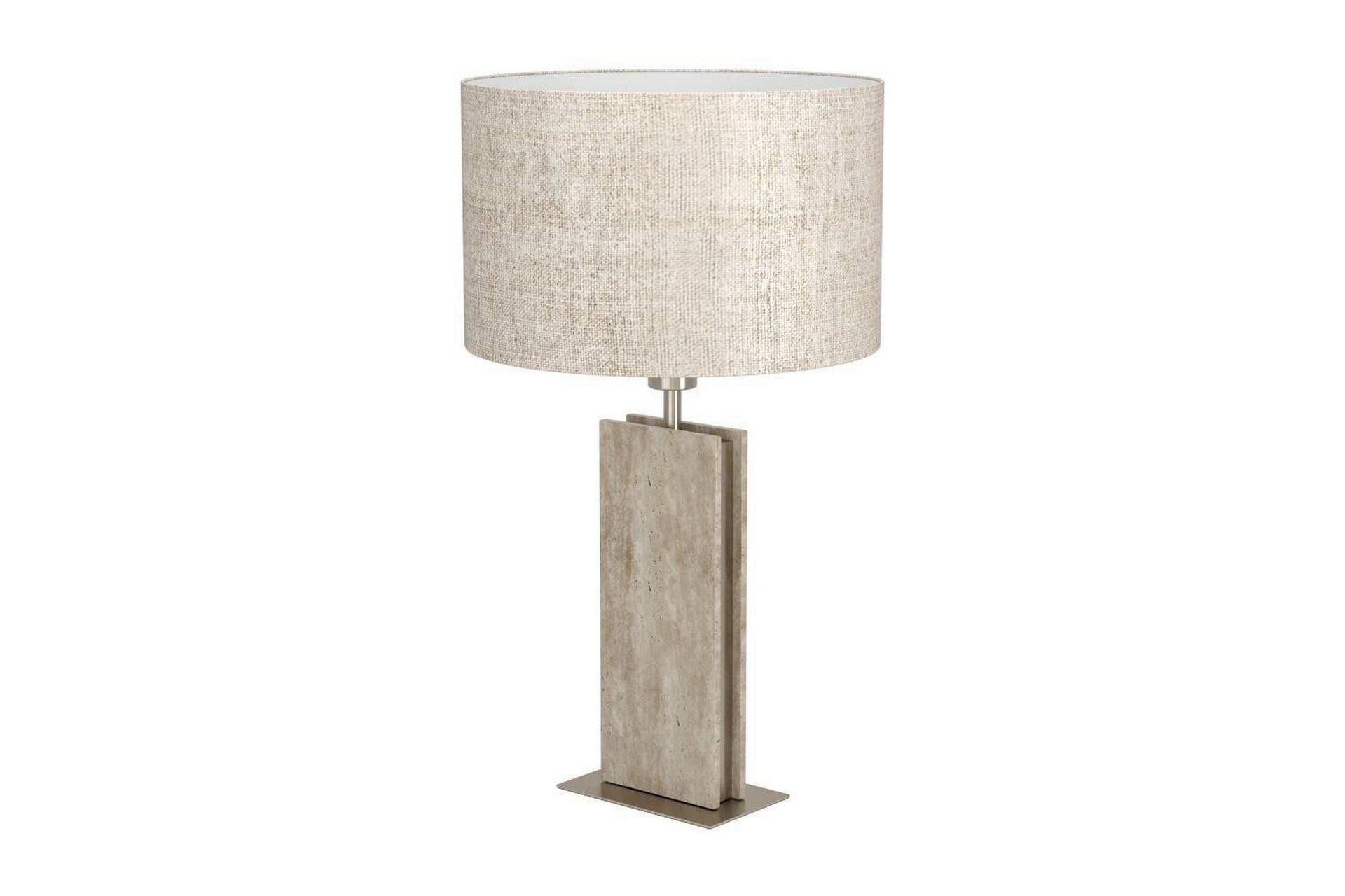 bordslampa eglo belesar nickel/natur - nickel/natur