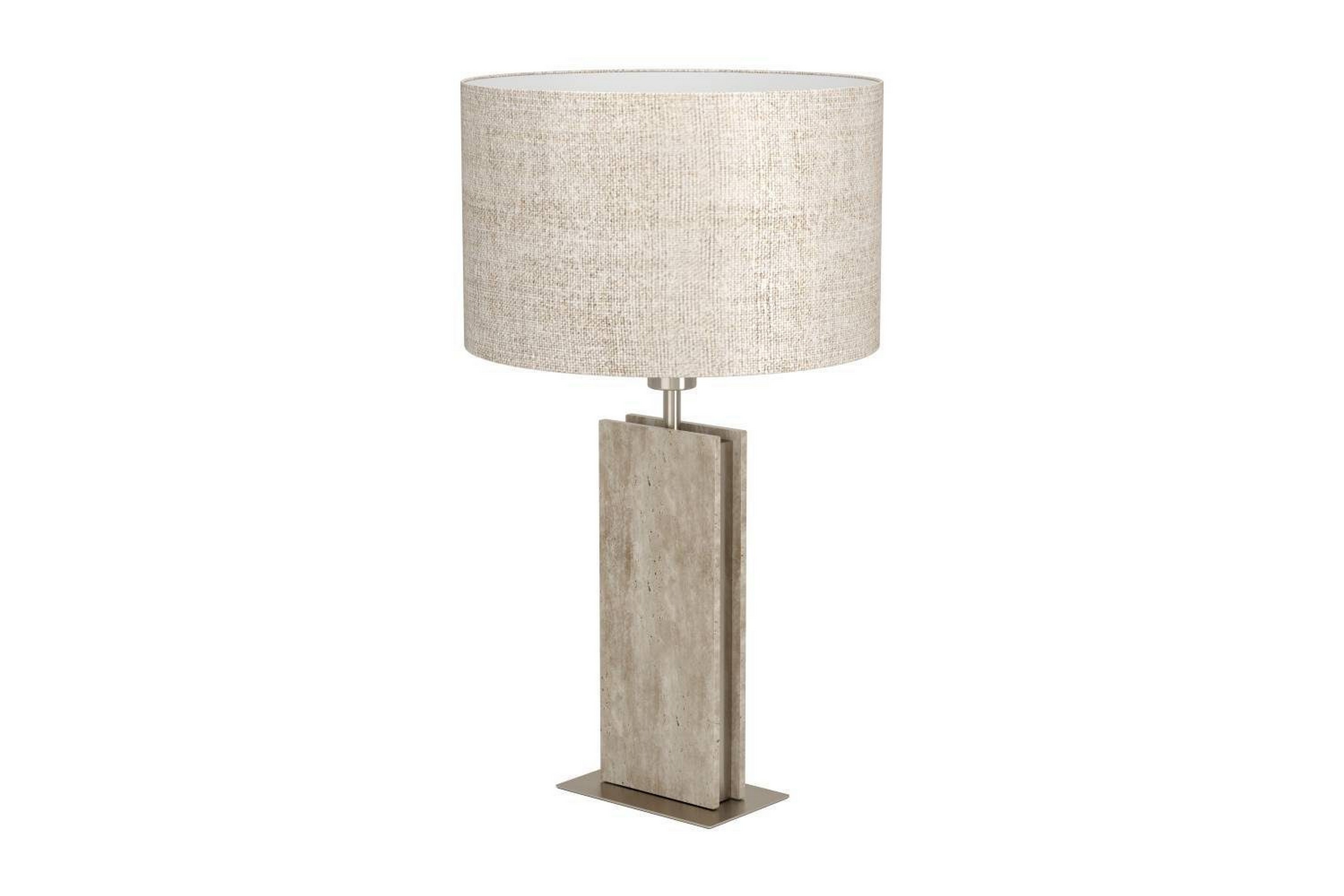 bordslampa eglo belesar nickel/natur - nickel/natur