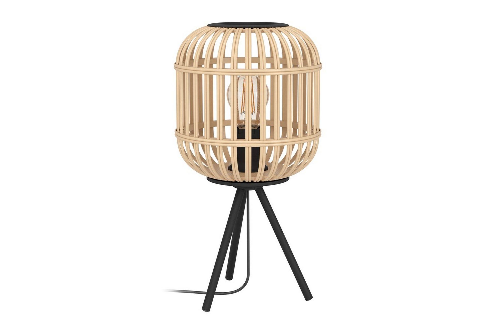 bordslampa eglo bordesley - svart/brun