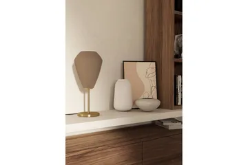Bordslampa Eglo Caprarola - Mässing/Beige - Belysning - Inomhusbelysning & lampor - Fönsterlampor & fönsterbelysning - Fönsterlampa på fot